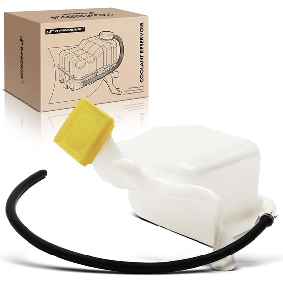 A-Premium Engine Coolant Overflow Recovery Reservoir Tank [with Cap & Tubing] Compatible with Chrysler PT Cruiser 2001-2010 2.4L - Front Side