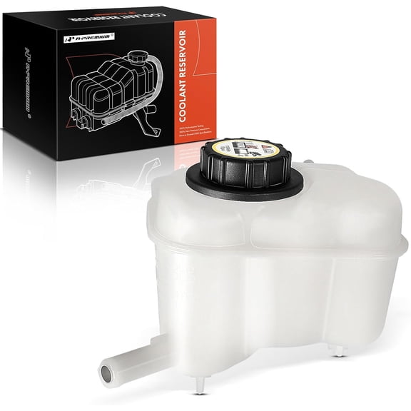 A-Premium Engine Coolant Overflow Recovery Reservoir Tank [with Cap & Sensor] Compatible with Saturn SC 1992, SC1/SC2 1993-2002, SL/SL1/SL2 1992-2002, SW1 1993-1999, SW2 1993-2001, 1.9L - Front