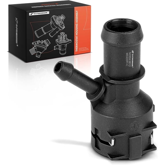 A-Premium Coolant Hose Flange Connector Compatible with Volkswagen & Audi - Jetta, Passat, Golf, Tiguan, Beetle, CC, Eos, GTI, R32, Rabbit, A3, A3 Quattro, Q3, Q3 Quattro, TT, TT Quattro