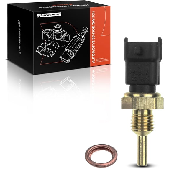 A-Premium Coolant Temperature Sensor Compatible with Chevrolet Aveo Aveo5 2009-2011 Pontiac G3 2009-2010 L4 1.6L