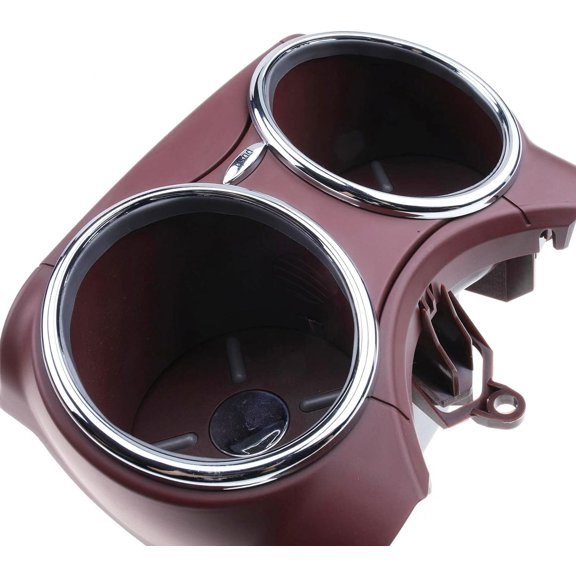 A-Premium Cup Holder Compatible with Mercedes-Benz C219 Series CLS500/CLS55 AMG 2006, CLS550/CLS63 AMG 2007 2008 2009 2010, Sedan, Red, Replace# 2196800414