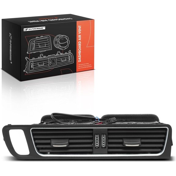 A-Premium Dashboard Air Vent Compatible with Audi Q5 2010-2016, SQ5 2014-2017, Center Dash, Black