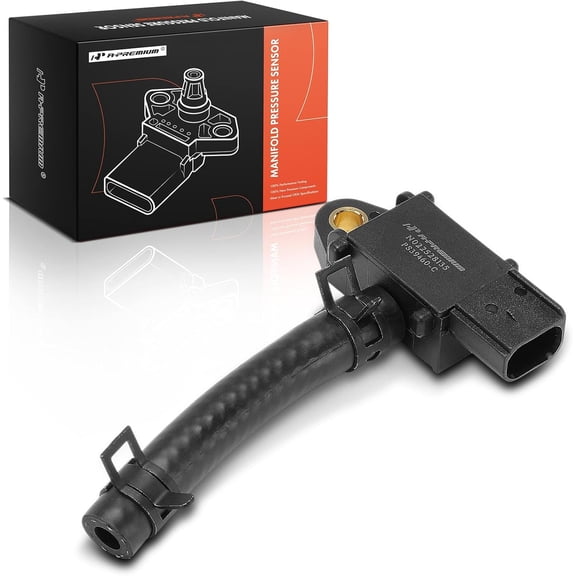 A-Premium Diesel Particulate Filter (DPF) Pressure Sensor [3 Blades] Compatible with Ford F-350 F-450 F-550 Super Duty, 2013 2014 2015 2016, 6.7L