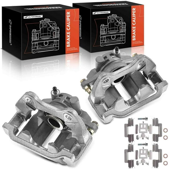 A-Premium Disc Brake Caliper Assembly with Bracket Cadillac DeVille DTS Chevrolet Silverado 1500 2003-2006 GMC Sierra 1500 2003-2005 Rear Left and Right 2-PC
