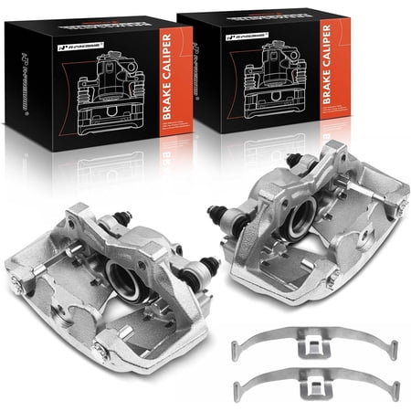 A-Premium Disc Brake Caliper Assembly with Bracket Compatible with Audi Models - A4 2009-2016, A4 allroad 2013-2016, A4 Quattro, A5, A5 Quattro, allroad - Front Driver and Passenger Side