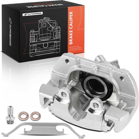 A-Premium Disc Brake Caliper Assembly with Bracket Compatible with BMW Vehicles - E46 Series 330i 330xi 2001-2005, 330Ci 2001-2006, Z4 2007-2008 - Front Left Driver Side
