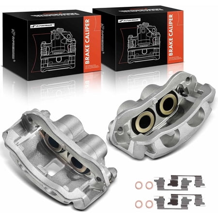 A-Premium Disc Brake Caliper Assembly with Bracket Compatible with Select Chevy and GMC Models - Express 2500/Express 3500/ Savana 2500 /Savana 3500 2003-2020 - Rear Driver and Passenger Side