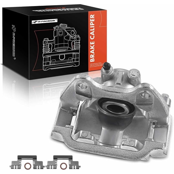 A-Premium Disc Brake Caliper Assembly with Bracket Compatible with Chevrolet Silverado 1500 Tahoe Suburban GMC Cadillac Rear Left Driver Side Fits select: 2008-2018 GMC SIERRA