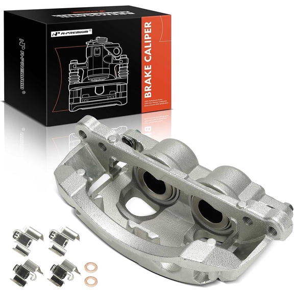 A-Premium Disc Brake Caliper Assembly with Bracket Compatible with Chevrolet Silverado 2500 HD, Silverado 3500 HD & GMC Sierra 2500 HD, Sierra 3500 HD, 2020-2025, Front Right Passenger Side