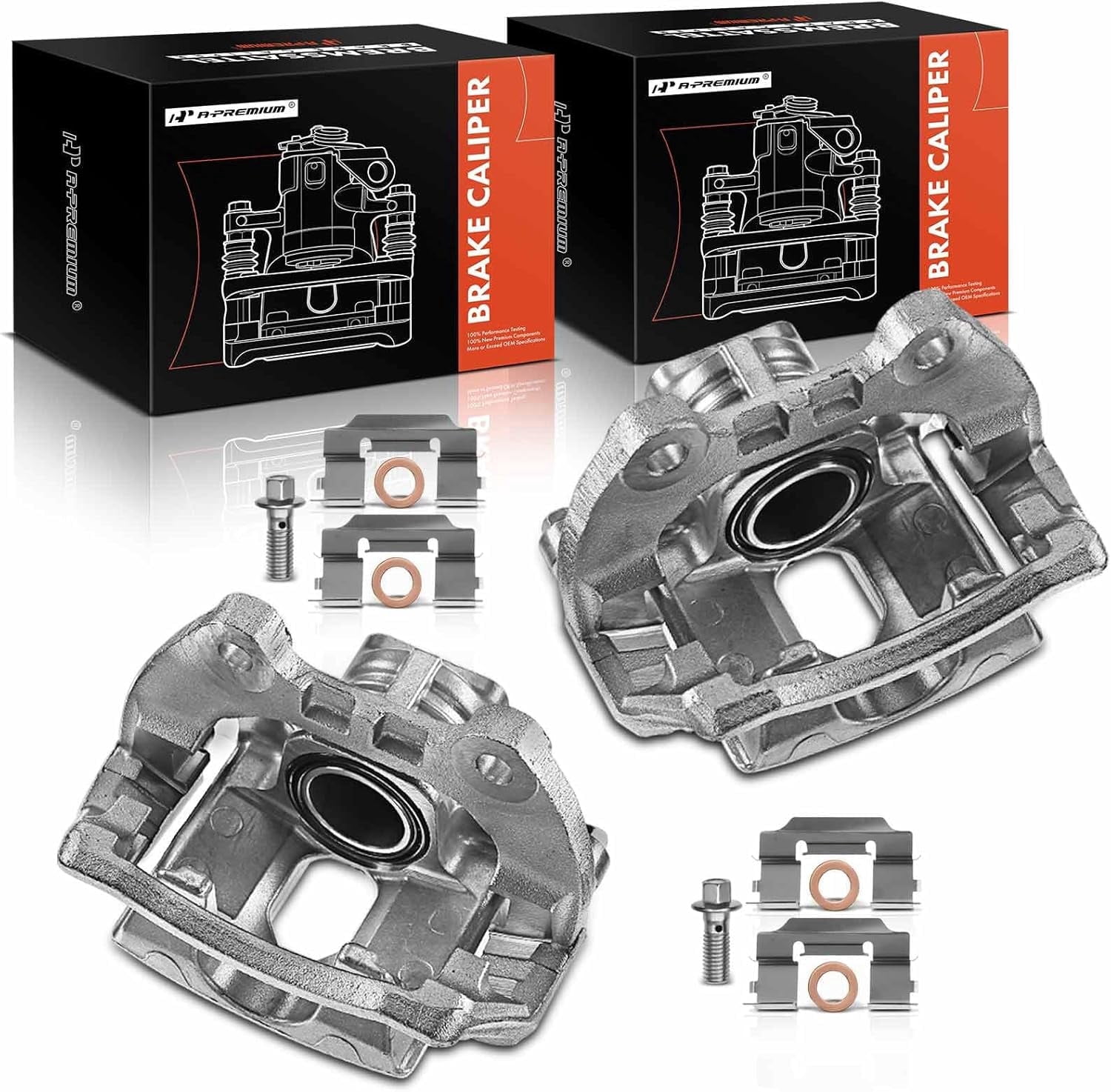 A-Premium Disc Brake Caliper Assembly with Bracket Compatible with ...
