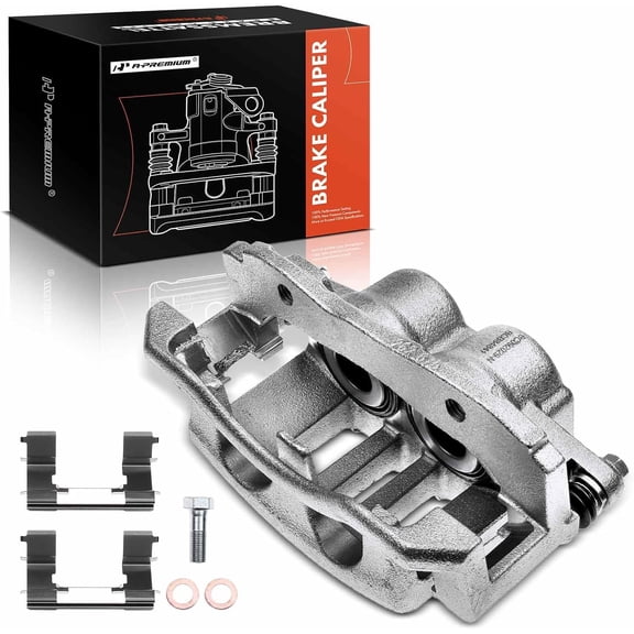 A-Premium Disc Brake Caliper Assembly with Bracket Compatible with Ford Crown Victoria Lincoln Town Car Mercury Grand Marquis 2003-2011 Front Left Driver Side