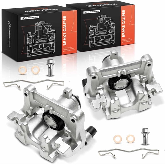 A-Premium Disc Brake Caliper Assembly with Bracket Compatible with Ford & Lincoln Vehicles - Escape 2020-2021, Bronco Sport 2021-2023, Mustang Mach-E 2021-2023, Corsair 2020-2024 - Rear Side