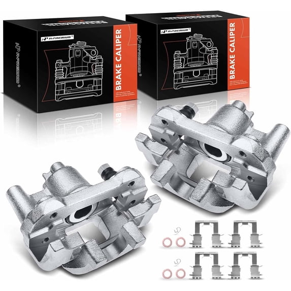 A-Premium Disc Brake Caliper Assembly with Bracket Compatible with Lexus ES300 2002-2003 ES330 2004-2006 Toyota Camry 2002-2006 Rear Left and Right 2-PC