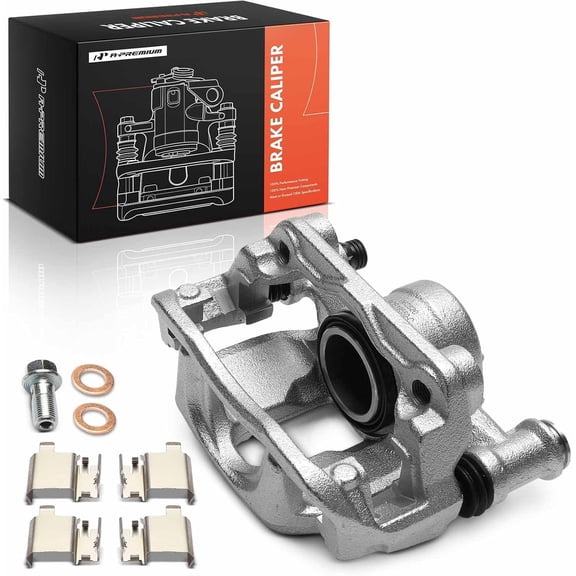 A-Premium Disc Brake Caliper Assembly with Bracket Compatible with Mercedes-Benz Vehicles - Sprinter 1500 2019-2023, Sprinter 2500 2019-2025 - Rear Right Passenger Side