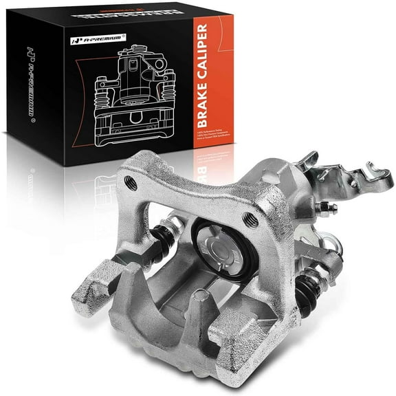 A-Premium Disc Brake Caliper Assembly with Bracket Compatible with Select Audi and Volkswagen Models - A3 2010-2013, Beetle 2013-2019, Golf, For Jetta 2012-2018 - Rear Right Passenger Side