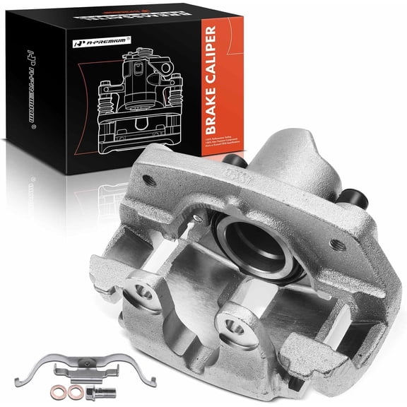 A-Premium Disc Brake Caliper Assembly with Bracket Compatible with Select BMW and Land Rover Models - X5 2000-2006, Range Rover 2003-2005, L6 3.0L, V8 4.4L - Front Left Driver Side