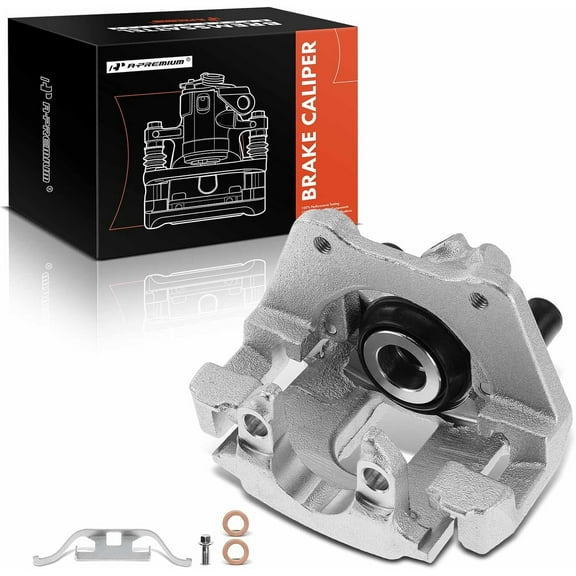 A-Premium Disc Brake Caliper Assembly with Bracket Compatible with Select BMW Models - 330Ci 2001-2006, 330i 2001-2005, X3 2004-2010, E46 E83 Series - Rear Left Driver Side