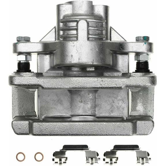 A-Premium Disc Brake Caliper Assembly with Bracket Compatible with Select Cadillac Models - CTS 2006-2007 2.8L/3.6L, STS 2005-2011 - Rear Left Driver Side