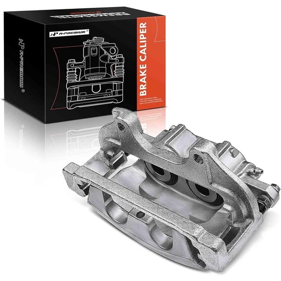 A-Premium Disc Brake Caliper Assembly with Bracket Compatible with Select Chrysler and Dodge Models - 200 2013-2014, 300 2012-2020, Avenger 2013-2014, Challenger & Charger 2012-2020 - Front