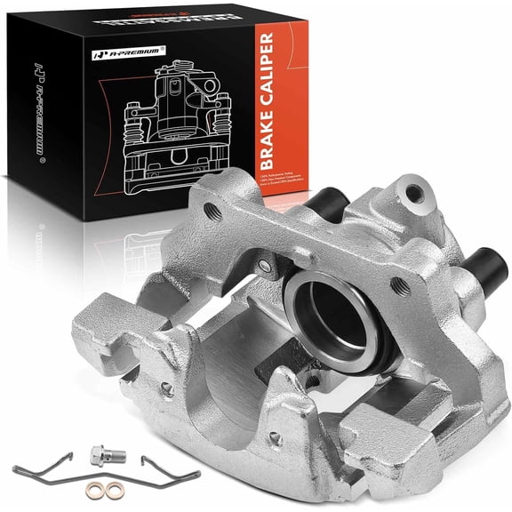 A-Premium Disc Brake Caliper Assembly with Bracket Compatible with Select Chrysler and Mercedes-Benz Models - Crossfire, CLK320, CLK430, E300, E320, E420, E430, SLK320 - Front Right Passenger Side