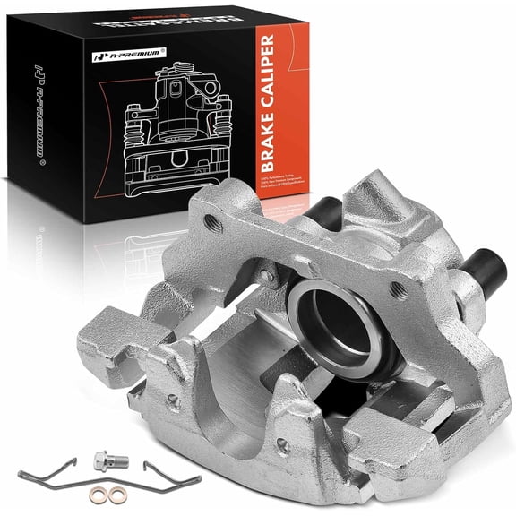 A-Premium Disc Brake Caliper Assembly with Bracket Compatible with Select Chrysler and Mercedes-Benz Models - Crossfire, CLK320, CLK430, E300, E320, E420, E430, SLK320 - Front Left Driver Side