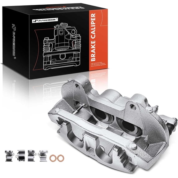 A-Premium Disc Brake Caliper Assembly with Bracket Compatible with Select Dodge Models - Journey 2012 2013 2014 2015 2016 2017 2018 2019 2020 - Front Left Driver Side