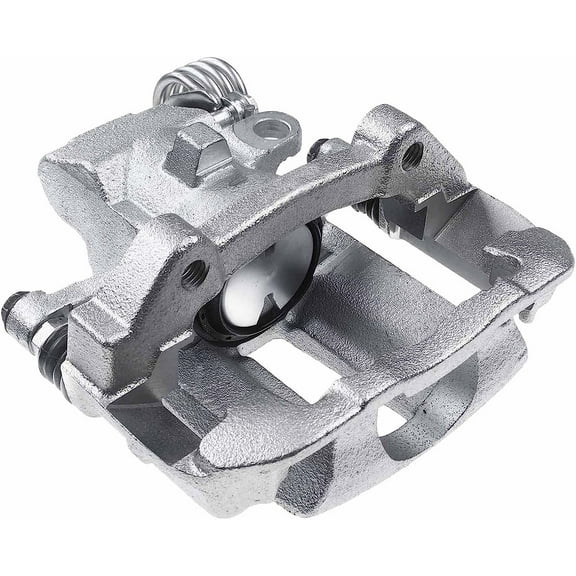 A-Premium Disc Brake Caliper Assembly with Bracket Compatible with Select Ford, Lincoln and Mercury Models - Mustang, Taurus, Thunderbird, Continental, Mark VII, Cougar, Sable - Rear Pasenger Side