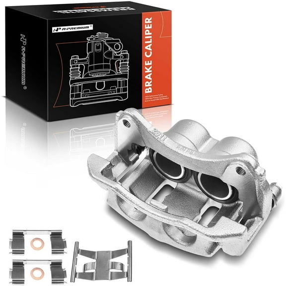 A-Premium Disc Brake Caliper Assembly with Bracket Compatible with Select Ford, Mazda & Mercury Models - Explorer 1995-2001, Ranger, B2300, B2500, B3000, B4000, Mountaineer - Front Right Pasenger Side
