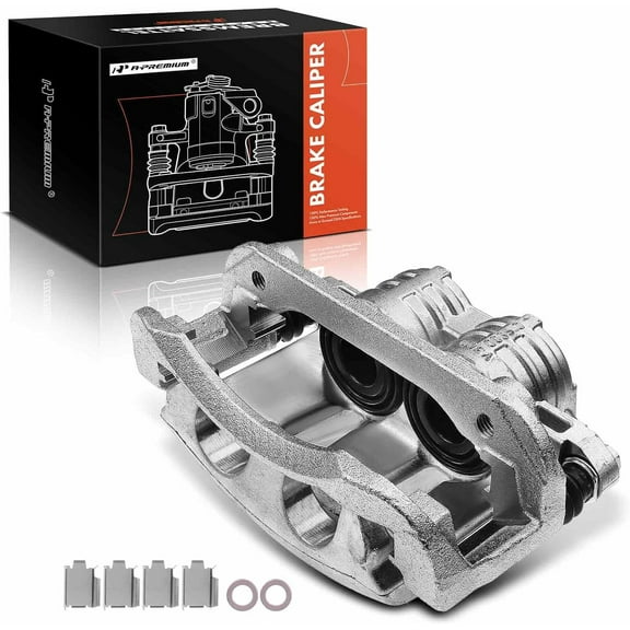 A-Premium Disc Brake Caliper Assembly with Bracket Compatible with Select Ford Models - For Mustang 2005 2006 2007 2008 2009 2010 2010 - Front Right Passenger Side