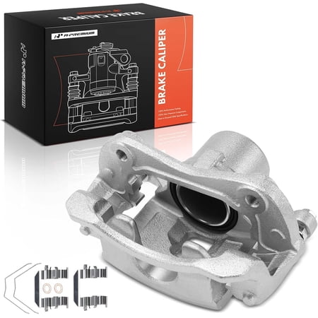 A-Premium Disc Brake Caliper Assembly with Bracket Compatible with Select Hyundai & Kia Models - Kona 2018-2020 & Seltos 2022, FWD - Front Left Driver Side