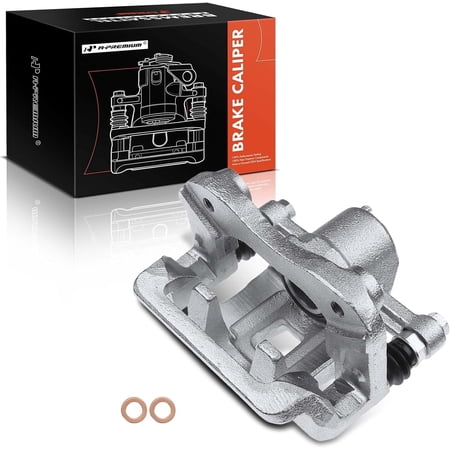A-Premium Disc Brake Caliper Assembly with Bracket Compatible with Select Hyundai Models - Azera 2006-2009, Sonata 2006-2008 - Rear Right Passenger Side