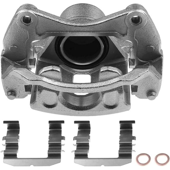 A-Premium Disc Brake Caliper Assembly with Bracket Compatible with Select Kia Models - Forte/Forte Koup 2010-2013, Forte5 2012-2013, L4 2.4L - Front Right Passenger Side