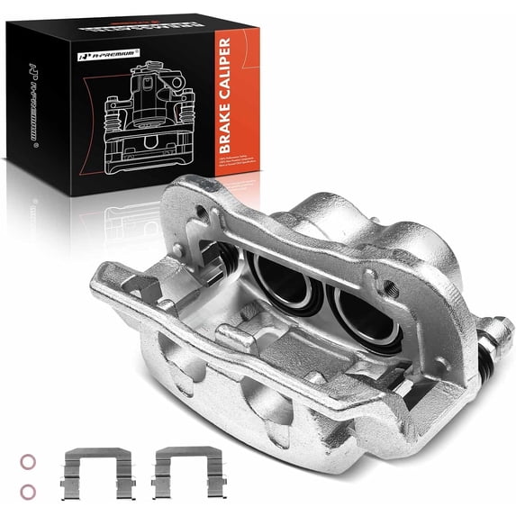 A-Premium Disc Brake Caliper Assembly with Bracket Compatible with Select Kia Models - Sedona 2015 2016 2017 2018 2019 2020 2021, V6 3.3L - Front Left Driver Side