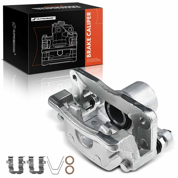 A-Premium Disc Brake Caliper Assembly with Bracket Compatible with Select Kia Models - Sedona 2015 2016 2017 2018 2019 2020 2021 V6 3.3L - Rear Left Driver Side