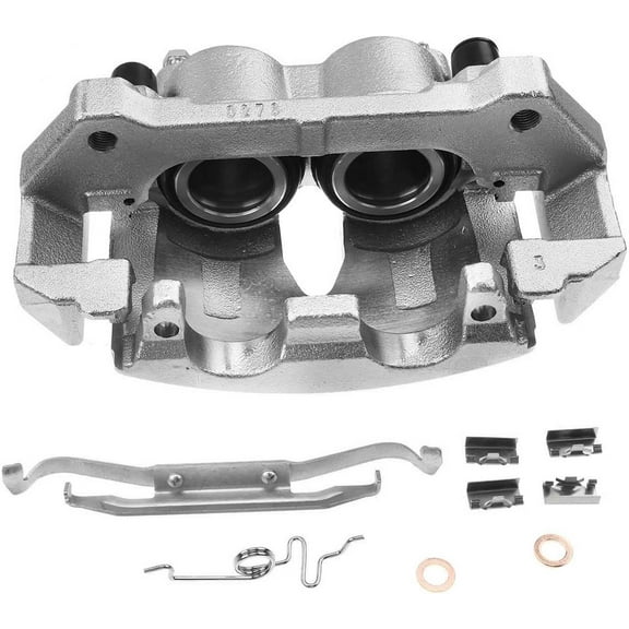 A-Premium Disc Brake Caliper Assembly with Bracket Compatible with Select Lincoln and Ford Models - Navigator/Expedition 2003 2004 2005 2006 - Front Left Driver Side