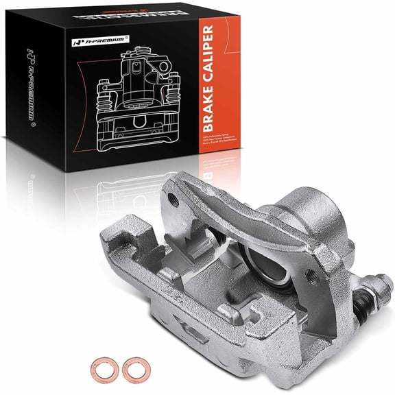 A-Premium Disc Brake Caliper Assembly with Bracket Compatible with Select Mazda Models - CX-9 2007 2008 2009 2010 2011 2012 2013 2014 2015, 3.5L 3.7L - Rear Right Passenger Side