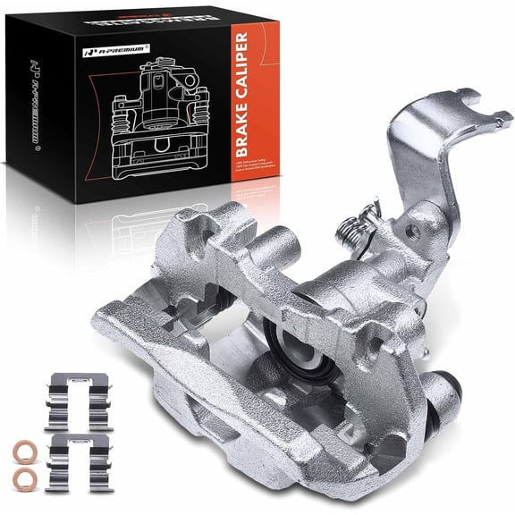 A-Premium Disc Brake Caliper Assembly with Bracket Compatible with Select Mazda Models - Protege 2001-2003, Protege5 2002-2003 - Rear Left Driver Side