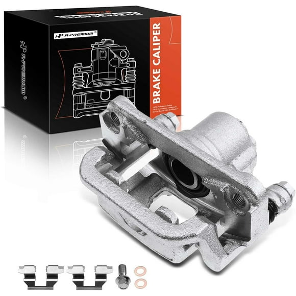 A-Premium Disc Brake Caliper Assembly with Bracket Compatible with Select Nissan Models - Juke 2011-2017, Sentra 2007-2019, Tiida 2007-2010 - Rear Left Driver Side