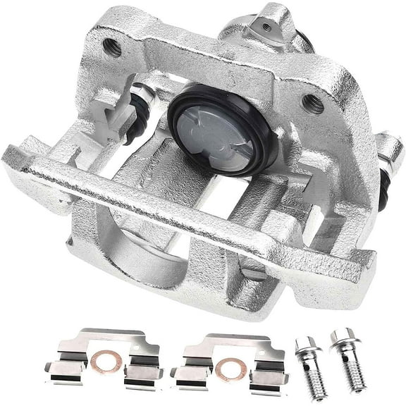A-Premium Disc Brake Caliper Assembly with Bracket Compatible with Select Volvo Models - S60 2011-2018, S80 2007-2016, V60 2015-2018, V70 2008-2010, XC60 2010-2017, XC70 2008-2016 - Rear Passenger