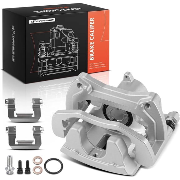 A-Premium Disc Brake Caliper Assembly with Bracket Compatible with Tesla Vehicles - Model S, Model X, 2016 2017 2018 2019 2020 - Rear Left Driver Side