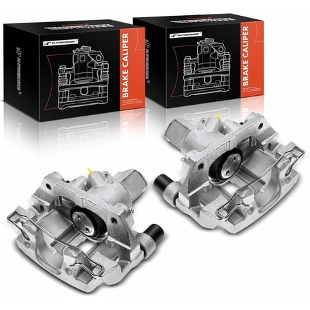 A-Premium Disc Brake Caliper Assembly with Bracket Compatible with Volvo C30 2008-2013 C70 2006-2013 S40 2004-2011 V50 2005-2011 Rear Left and Right Side Set of 2