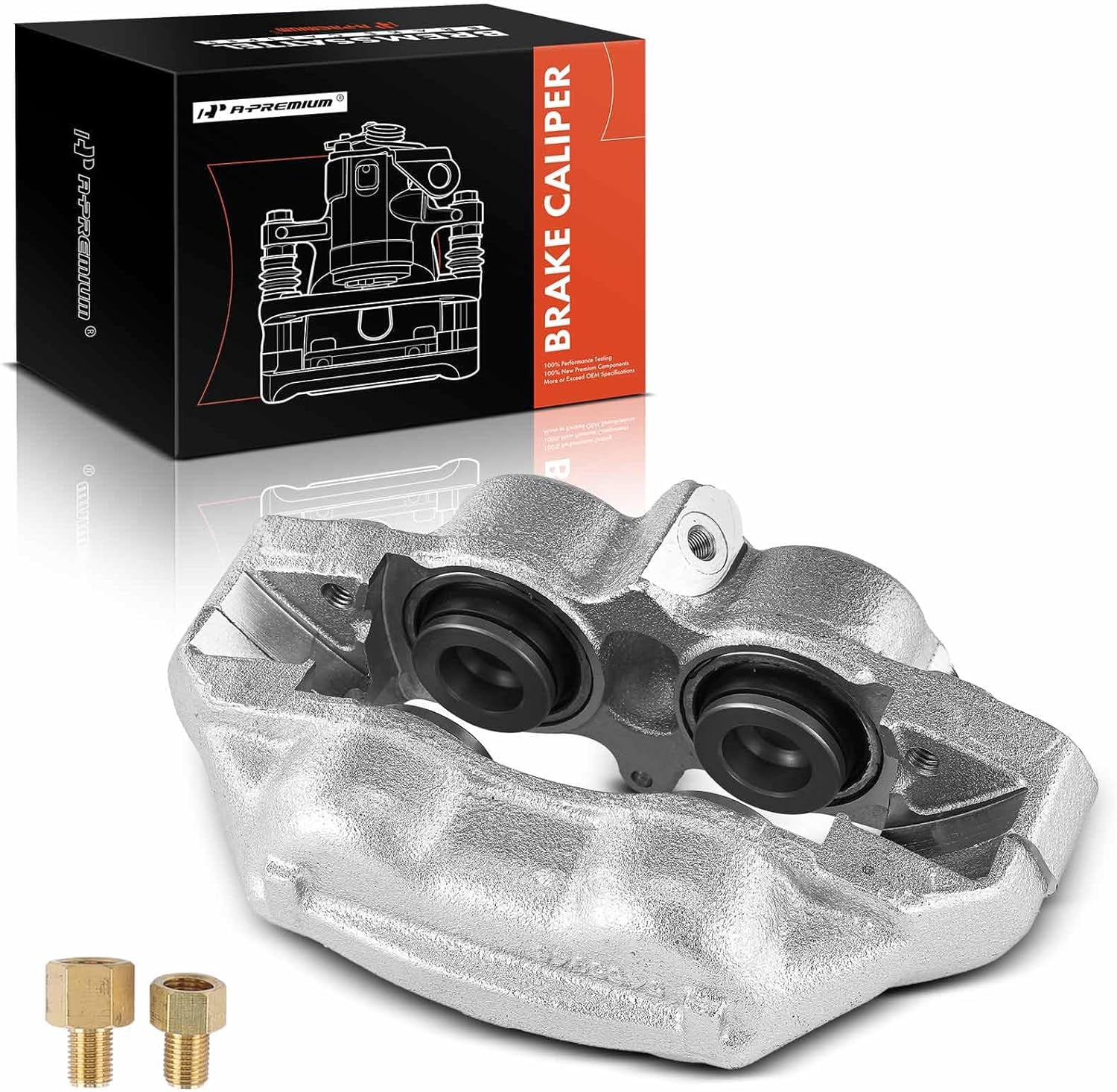 A-Premium Disc Brake Caliper Assembly Compatible with Select Chevy, Buick, Pontiac and Oldsmobile Models - Chevelle, Gran Sport, GS 350/400, Skylark, Sportwagon, Firebird, 1967-1968 - Front Driver