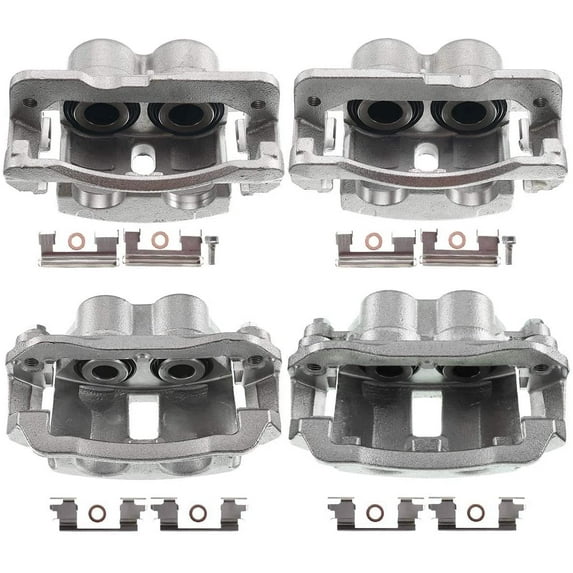A-Premium Disc Brake Caliper Assembly Compatible with Chevrolet Express 2500 GMC Savana 2500 2003-2005 Front and Rear 4-PC Set