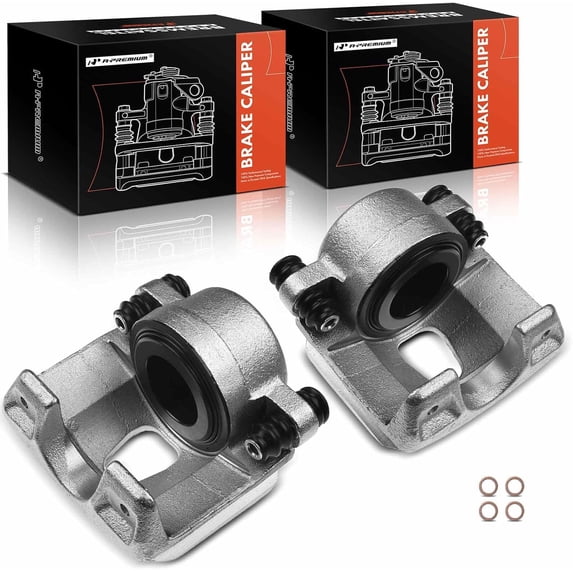 A-Premium Disc Brake Caliper Assembly Without Bracket Compatible with Ford F-150 E-150 Econoline Club Wagon Bronco Front Left and Right 2-PC Set Fits select: 1994-1996 FORD F150