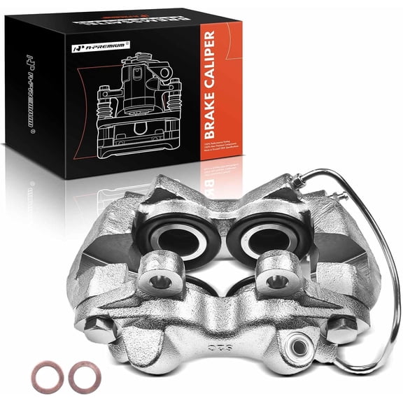 A-Premium Disc Brake Caliper Assembly Without Bracket Compatible with Ford Fairlane Falcon Mustang Ranchero Mercury Comet Cougar 1967 Front Left Driver Side