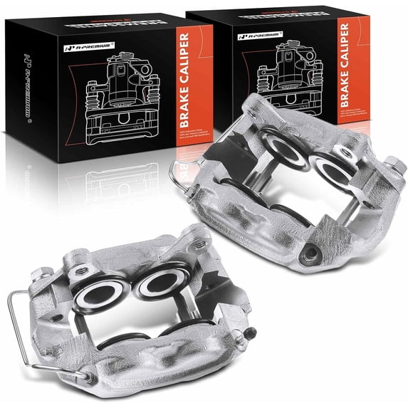A-Premium Disc Brake Caliper Assembly Without Bracket Compatible with Ford Thunderbird Galaxie Custom 500 Lincoln Continental Mercury Front Driver and Passenger Side 2-PC Set