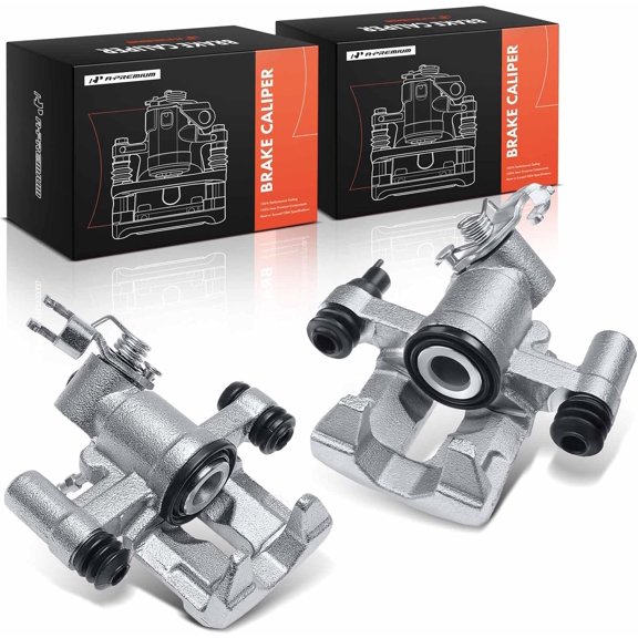 A-Premium Disc Brake Caliper Assembly Without Bracket Compatible with Select Mazda Models - Miata 1990-1993 1.6L 1994-2004, Miata Base/LS 2005 1.8L - Rear Driver and Passenger Side