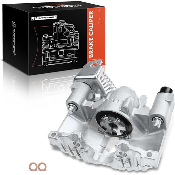A-Premium Disc Brake Caliper Assembly Without Bracket Compatible with Select Pontiac Models - Fiero 1984-1987 2.5L 1985-1987 2.8L - Rear Right Passenger Side
