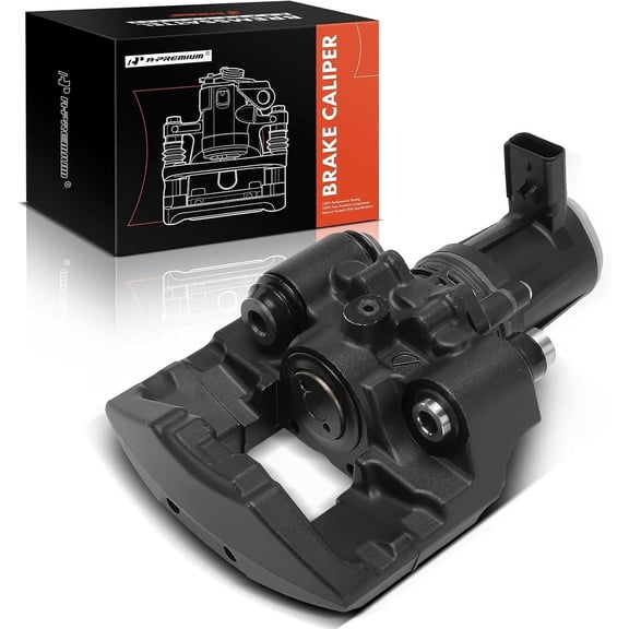 A-Premium Disc Brake Caliper Assembly Without Bracket Compatible with Tesla Model S 2012-2020, Model X 2016-2020 - Rear Right Passenger Side