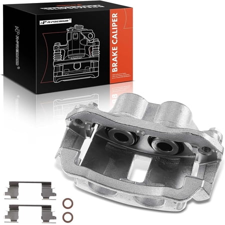 A-Premium Disc Brake Caliper Assembly with Bracket Compatible with Select Chevy and GMC Models - Express 2500/Savana 2500 2003 2004 2005 2006 - Rear Right Passenger Side